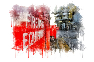 Fire cabinet on plant