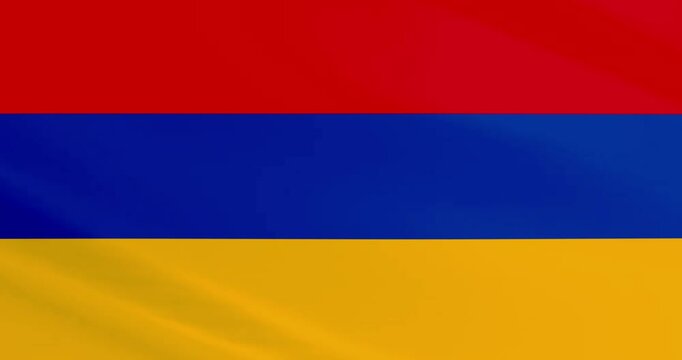 Armenia flag, country flag, waving Armenia flag, AM