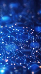 Fototapeta premium Abstract circuit board design with glowing components