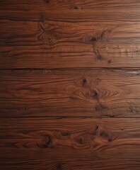 Naklejka premium Deep brown wood grain, rich texture, knots visible, backdrop, antique, deep
