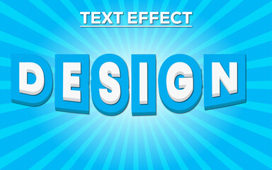 Design 3D editable text effect