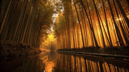 Bamboo Forest Reflection