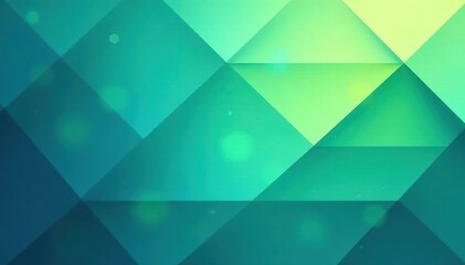 Fototapeta premium Abstract geometric pattern in calming blues and greens, abstract, tileable
