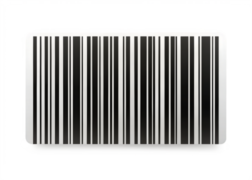 Barcode icon isolated on white background PNG , AI GENERATED