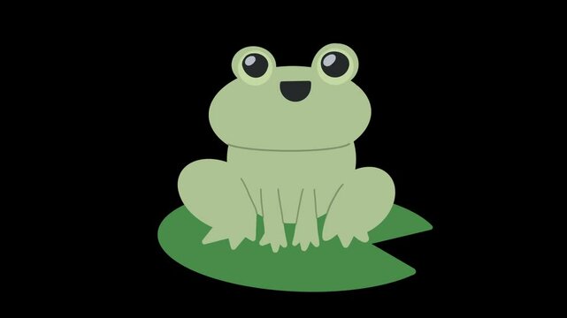 frog on a leaf