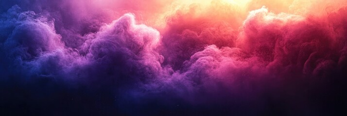 Obraz premium Colorful swirling cloudscape in vibrant hues.