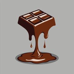 Playful Chocolate Characters, Chocolate Hearts, Gift Boxes, and Creative Illustrations for World Chocolate Day with Solid Colors, Perfect for T-shirts and Social Media