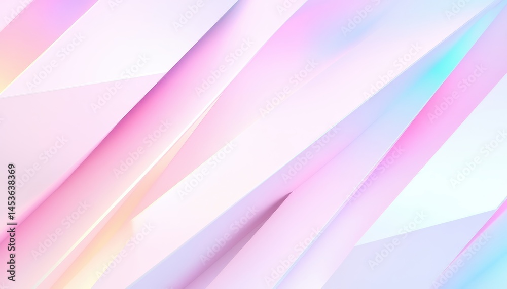 Poster Abstract Pastel Geometric Background with Diagonal Lines Light and Shadow Play Creates a Soft and Modern Texture Perfect for Design Projects
