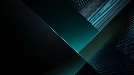 Dark and Turquoise Tech Illustration Background, Modern and Sharp Design

