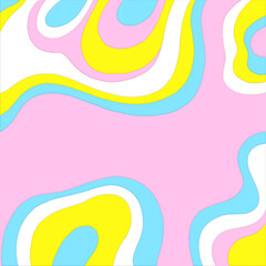 pastel abstract graphic elements background . black and white polka dots mixed  freeform shape . paper cut , pop art . 