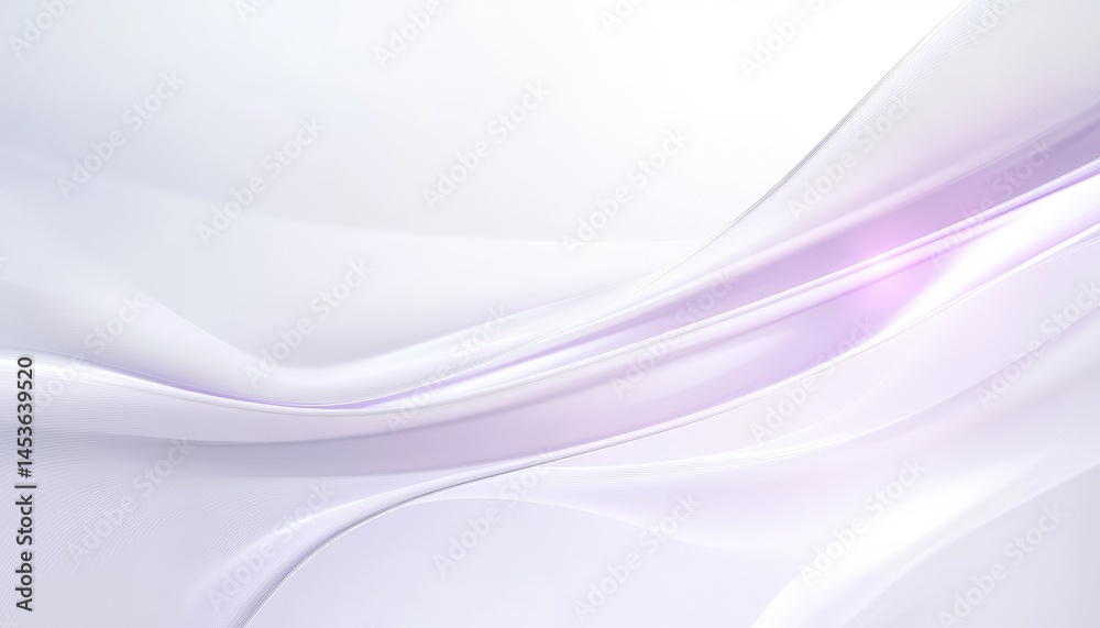 Poster Abstract White and Lavender Swirling Background with Smooth Gradient Texture and Elegant Design Suitable for Modern Presentation and Decoration