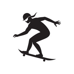 Fototapeta premium silhouette of a snowboarder
