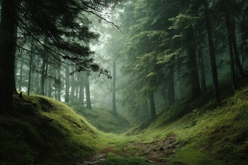 Obraz premium A mystical forest hides stories untold