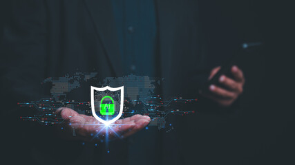 Digital Data Shield Global Map, Artificial Intelligence Security