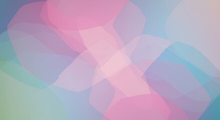 Abstract Pastel Dreamscape: A Serene Blend of Pink, Blue, and Green Hues