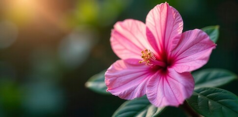 Delicate pink rhododendron petal, vibrant stamens , flower detail, closeup