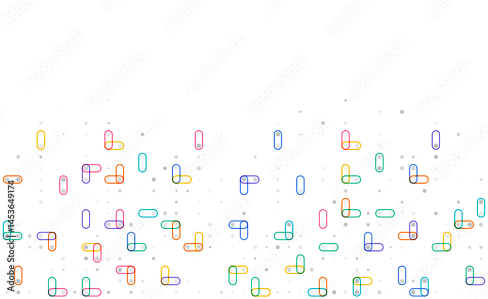 Poster digital technology background. digital data dots gray pattern pixel background
