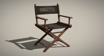 Director's chair, A symbol of filmmaking and creative leadership on set