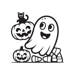 halloween monsters spooky ghost
