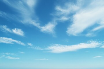 Obraz premium Vast Blue Sky with a Deep Rich Hue Stretching Across the Horizon