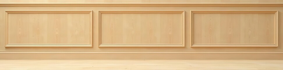 Linear ash wood wainscoting, light tone, textured grain , planks, sleek