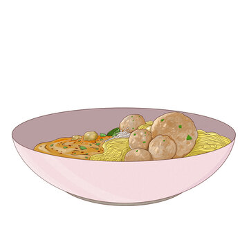  Baso  Food Traditional Illustration 