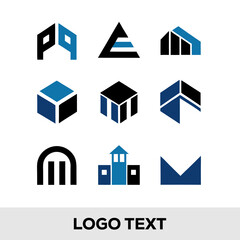 Collection of Modern Abstract Logo Shapes