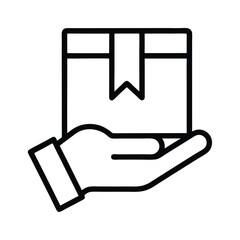 Hand Holding Package Icon