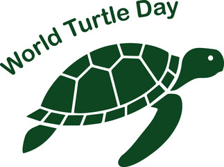 World Turtle Day Vector Illustration