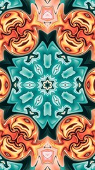 digital art in the form of a kaleidoscope