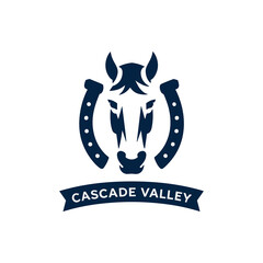 Horse Head with Twin Lucky Horseshoes and 