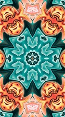 digital art in the form of a kaleidoscope