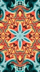 digital art in the form of a kaleidoscope