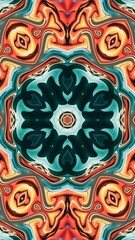 digital art in the form of a kaleidoscope