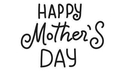 Happy Mother's Day greeting in stylish typography. mother's day concept