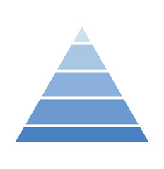 Fototapeta premium Pyramid icon vector. Simple finance pyramide symbol. Trendy flat ui sign design. Thin linear graphic pictogram for web site, mobile application. Logo illustration.