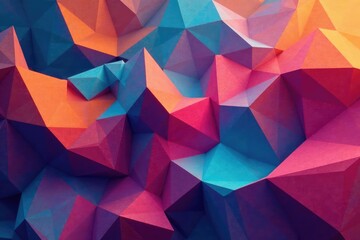 Obraz premium Abstract geometric shapes repeat endlessly in vibrant hues , contemporary, repeating, geometric