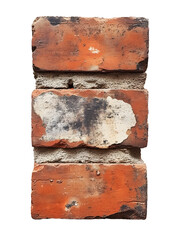 Old Brick isolated, png