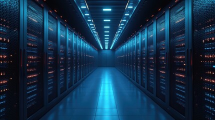 Fototapeta premium Central digital repository with searchable document management system