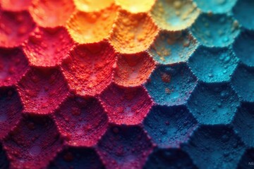 Intricate tessellation of hexagons forming a honeycomb structure, tile, grey