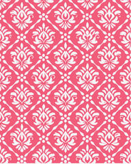seamless, damask pattern, symmetrical, an elegant and classic vintage wallpaper effect. loth fabric floral, tile design, women, women-cloth, hand-drawing, repeatable, fashion, summer wear, background