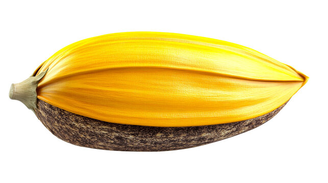Close up of colorful achira fruit, tropical food, cut out transparent