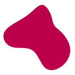 Vibrant Magenta Abstract Blob Shape – Modern Fluid Organic Element