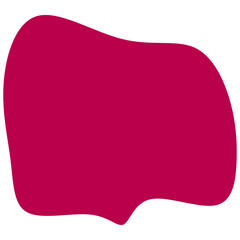 Vibrant Magenta Abstract Blob Shape &ndash; Modern Fluid Organic Element