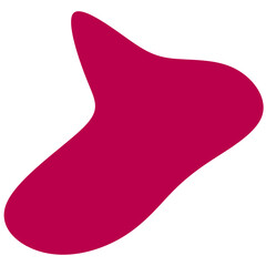Vibrant Magenta Abstract Blob Shape &ndash; Modern Fluid Organic Element