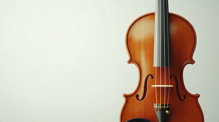 Fototapeta premium Violin, light-brown wood, elegant and simple