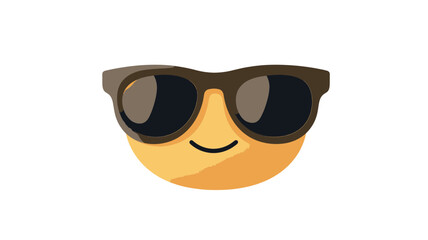 iOS 17.4 Update Vector Emoji with Sunglasses April 2024, Cool Smiley Face Icon, Editable SVG, Modern Emoticon for Messaging, Digital Expression Graphics