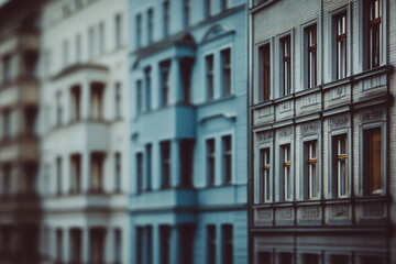 Obraz premium Minimalist architecture photo showcasing timeless design and geometric harmony in a residential building.