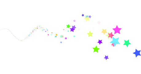 Colorful Stars Confetti Png Shape Transparent Background