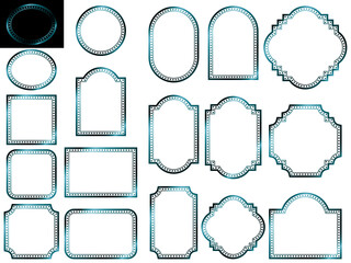 フレーム3、16青緑